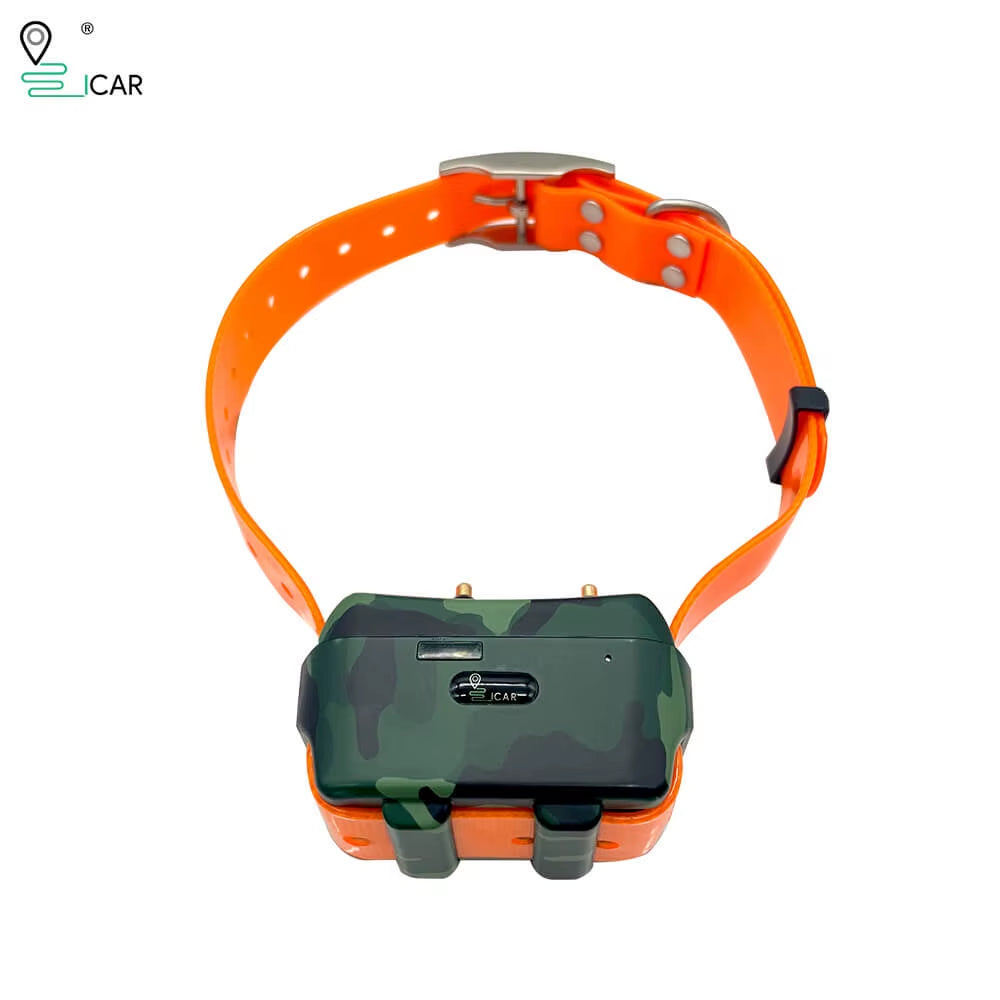 4G Hunting Dog GPS Collar Waterproof 4000Mah Capacity Animal Tracking Pet Locator Free APP with Shock/Beep/Light Function